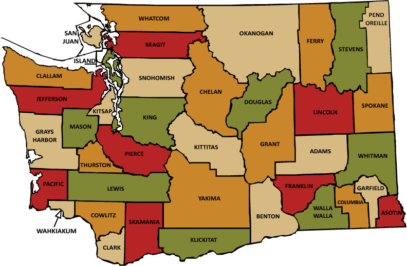 Washington State Granges Map
